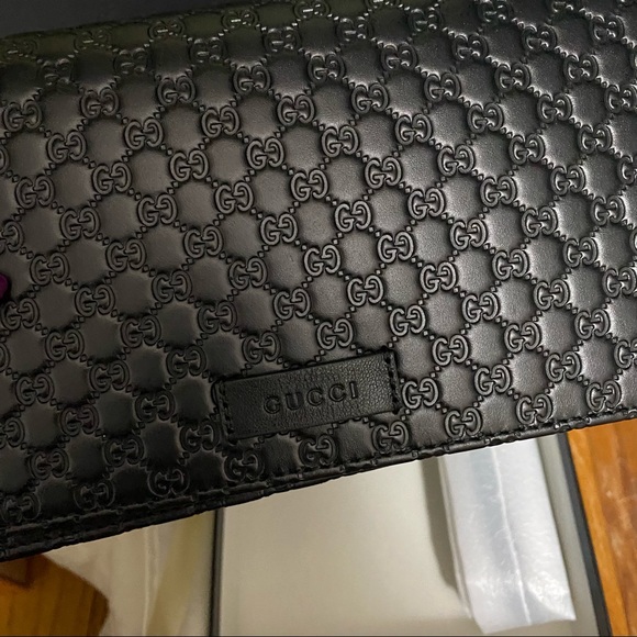 Gucci 466507 Micro GG Guccissima Crossbody Wallet - Picture 4 of 6
